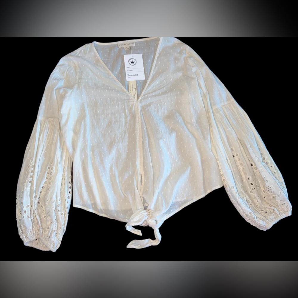 Love Stitch NWT Off White Long Sleeve Blouse
